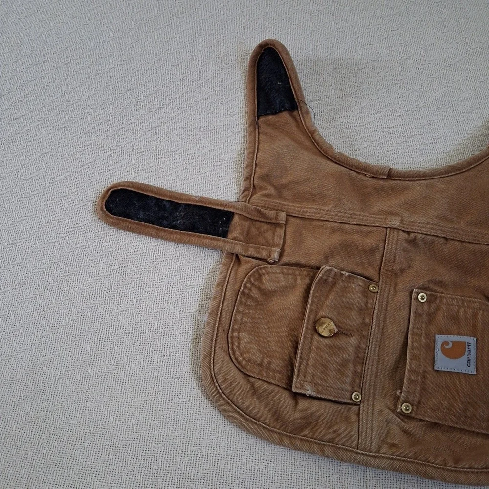 carhartt small brown duck canvas dog chore coat gorpcore streetwear pet jacket